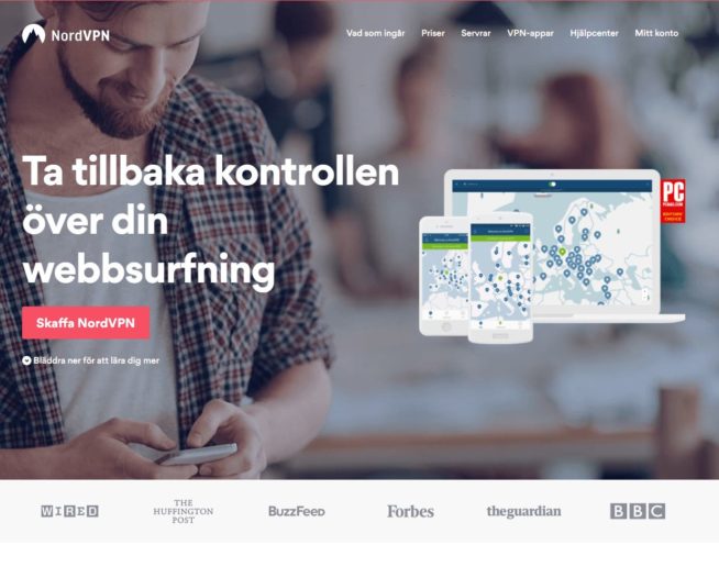 NordVPN är bästa VPN för fildelning enligt våra tester