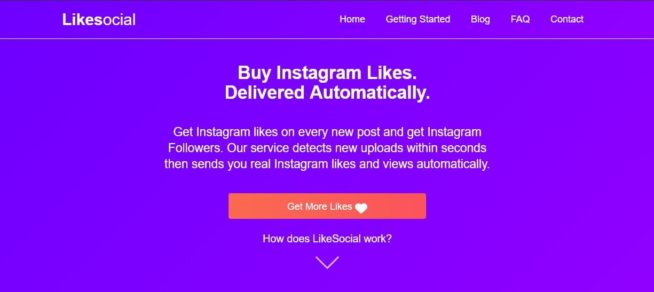 Likesocial Instagram like service