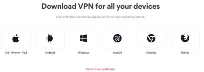 NordVPN download apps