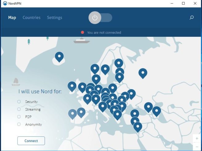 NordVPN windows connection wizard