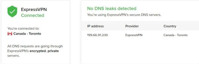 ExpressVPN-toronto-dns-leak