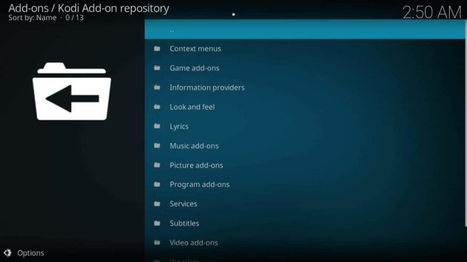 Kodi addons resopitory