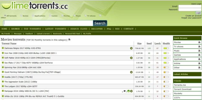 LimeTorrents