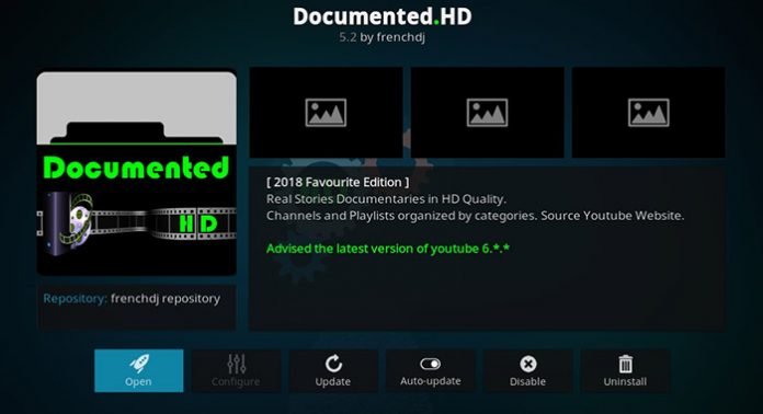 Documented.HD kodi addon