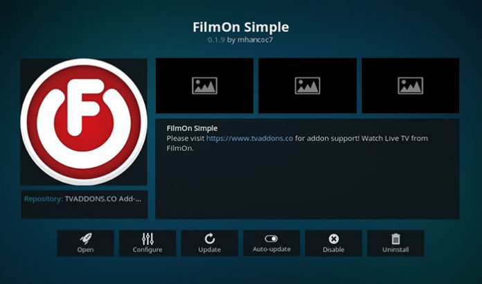 FilmON Simple kodi addon