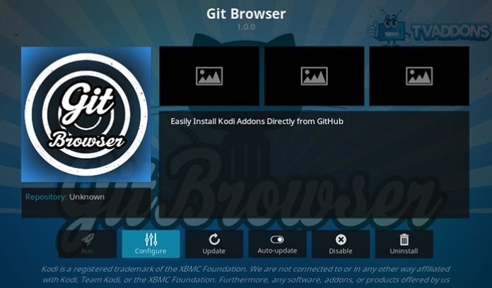 Git Browser kodi addon