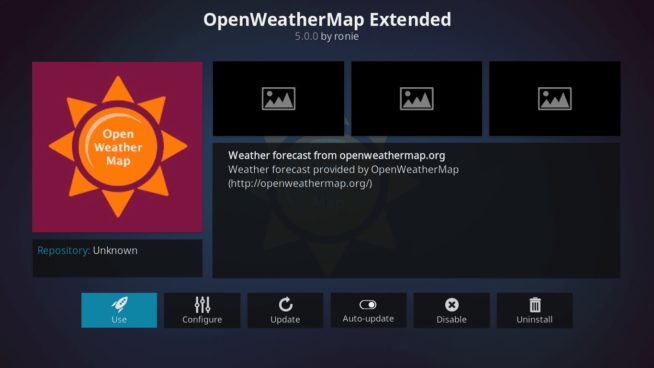 best weather addon for kodi