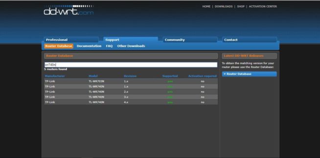 DD-WRT website-search