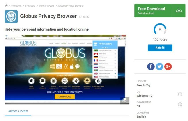 скачать globus tor browser mega
