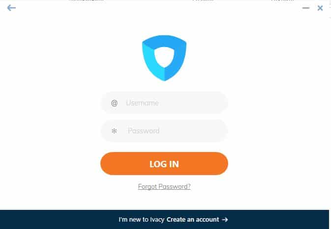 Ivacy VPN - app 4. windows login