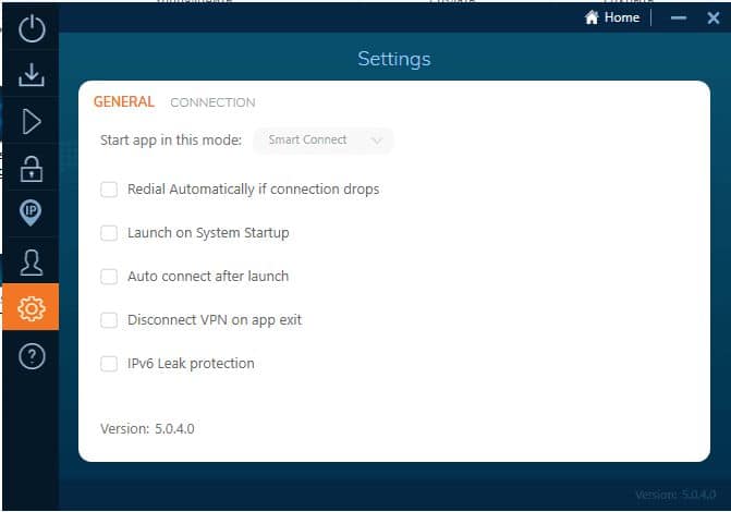 Ivacy VPN - app 6. windows general settings