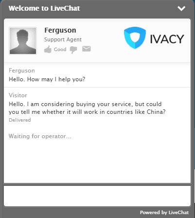 Ivacy VPN - support 1