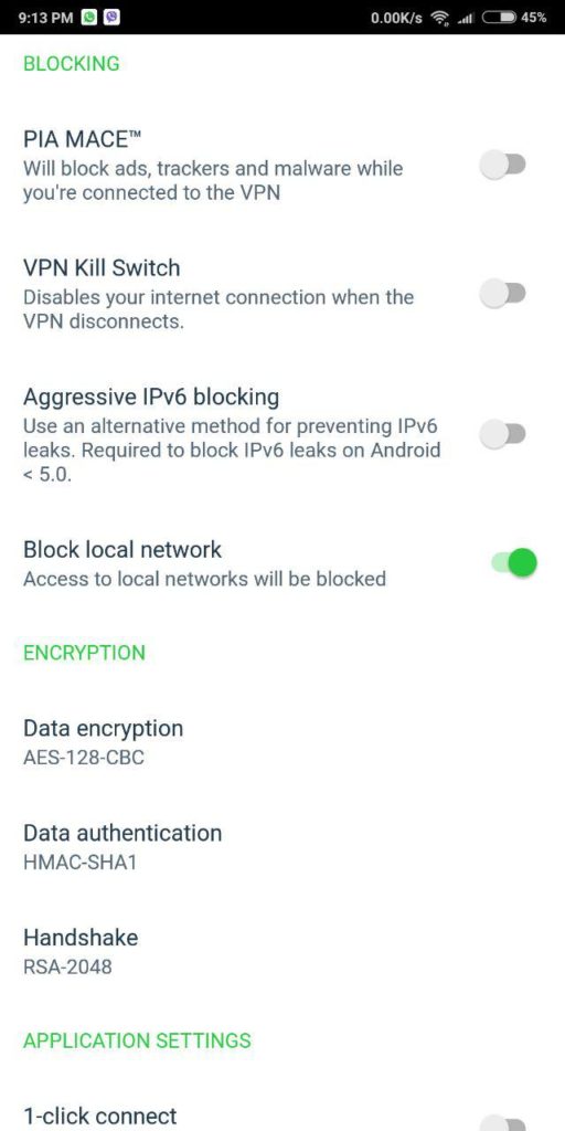 Private Internet Access - android 5