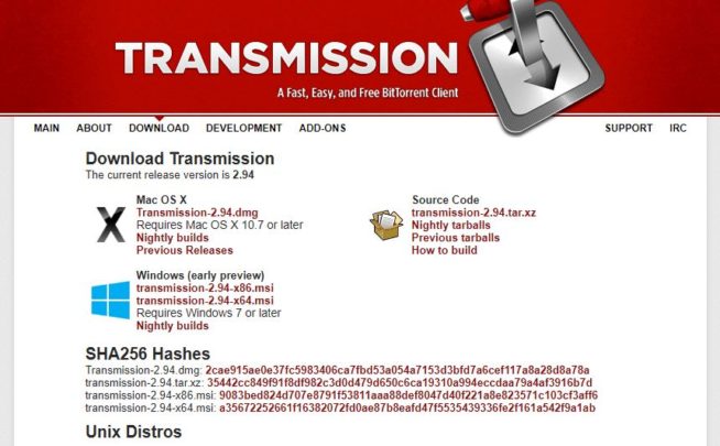 transmission torrent client proxy