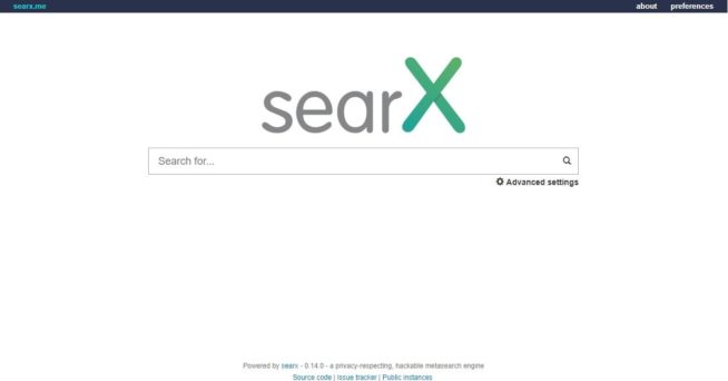 searx private search engine