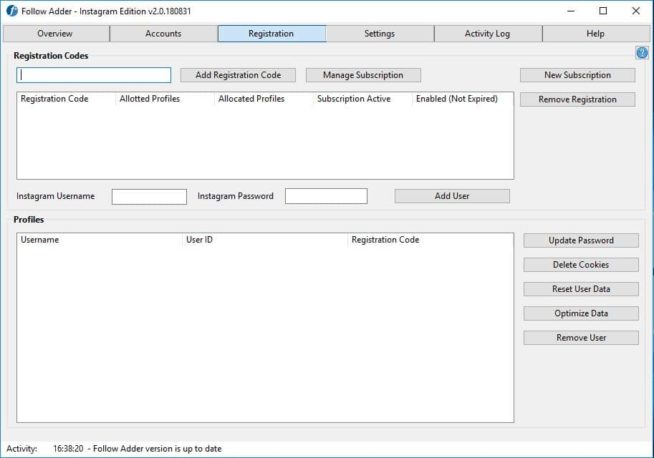 03 FollowAdder registration code