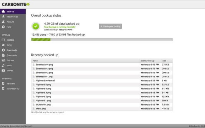 carbonite cloud backup