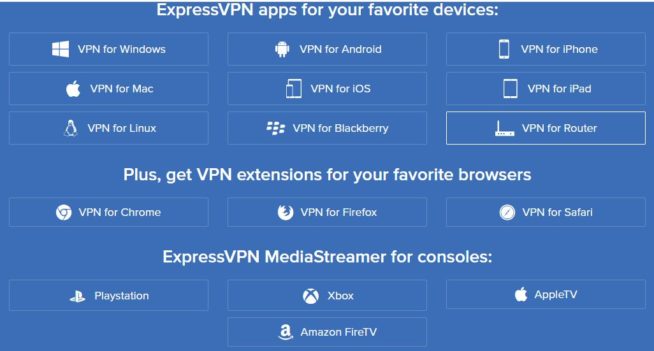 03 ExpressVPN apps