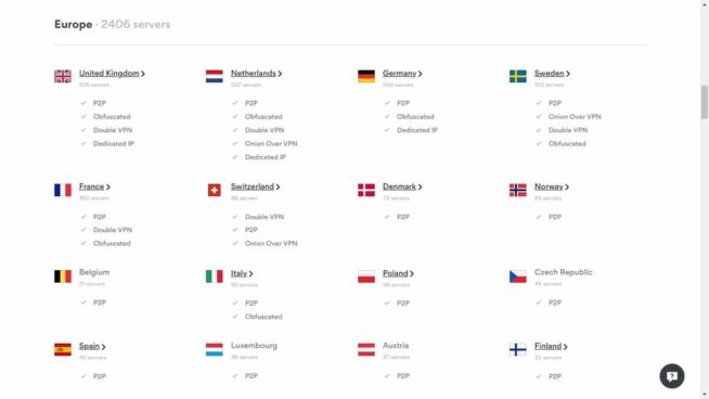 06 NordVPN servers