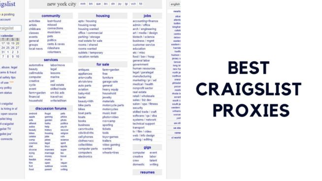 5 BEST Craigslist Proxies for Posting 2021 [& Promo Codes]