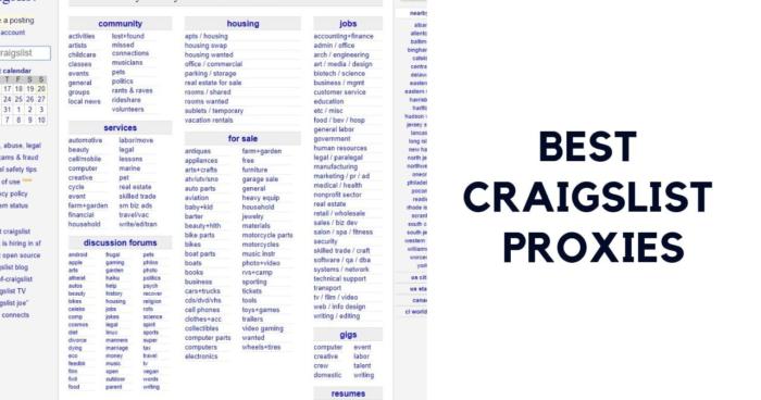 5 BEST Craigslist Proxies for Posting 2021 [& Promo Codes]