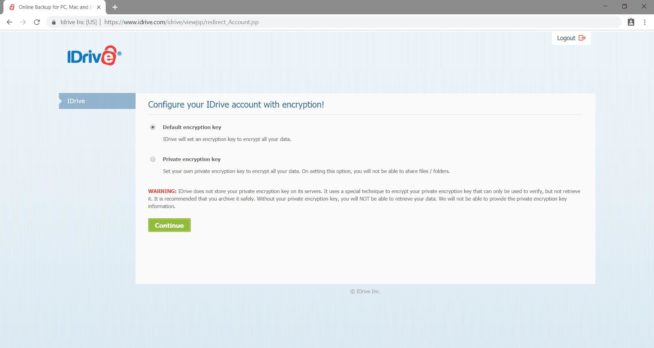 idrive Private Encryption