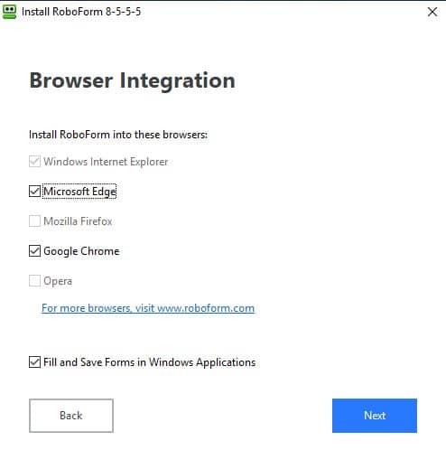 06 RoboForm Review - browser integration