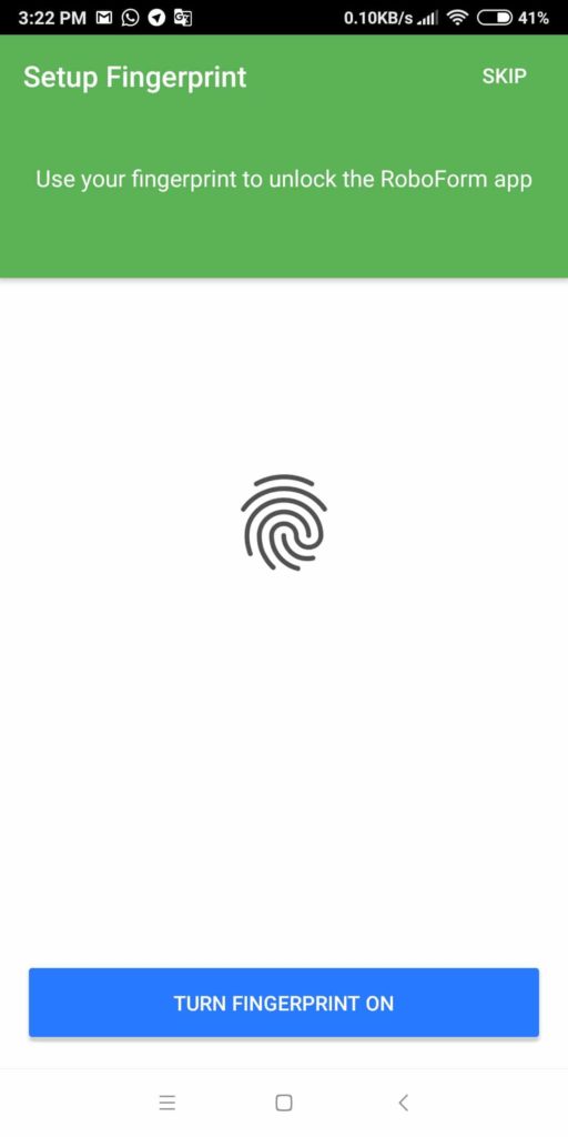 17-RoboForm Review-android-fingerprint