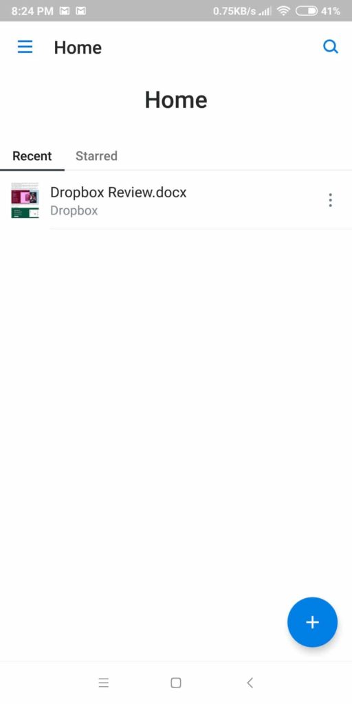 21 dropbox android home