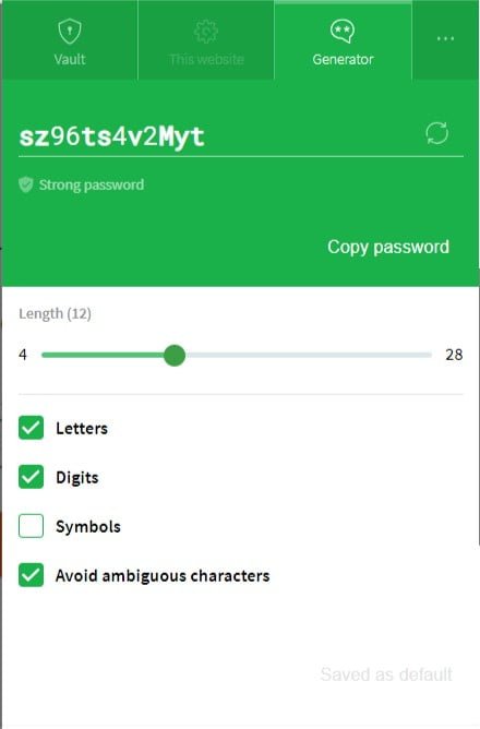 10.dashlane Password Generator - Extension