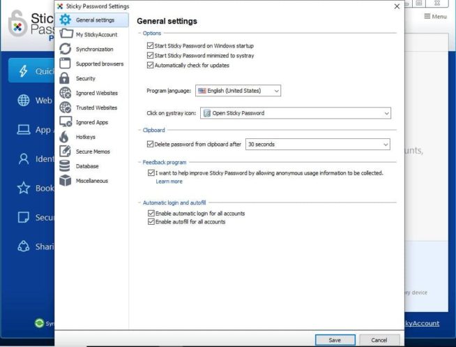11 Sticky Password desktop settings 1