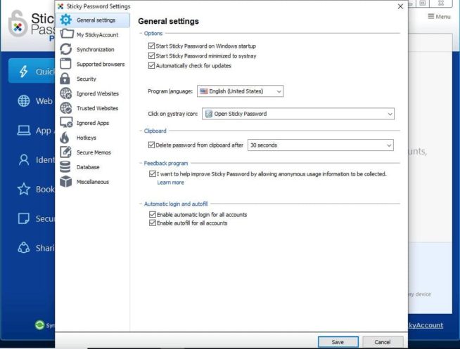 11 Sticky Password desktop settings 1