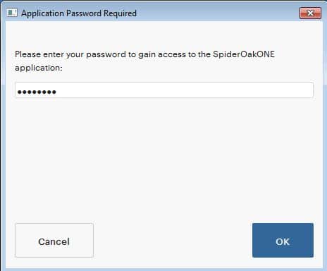 13 Spideroak One Desktop Application Password