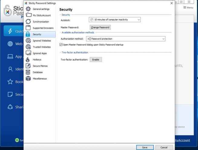15 Sticky Password desktop settings 5