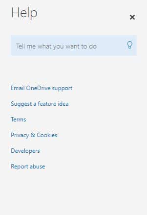 16 OneDrive Support from Web Panel