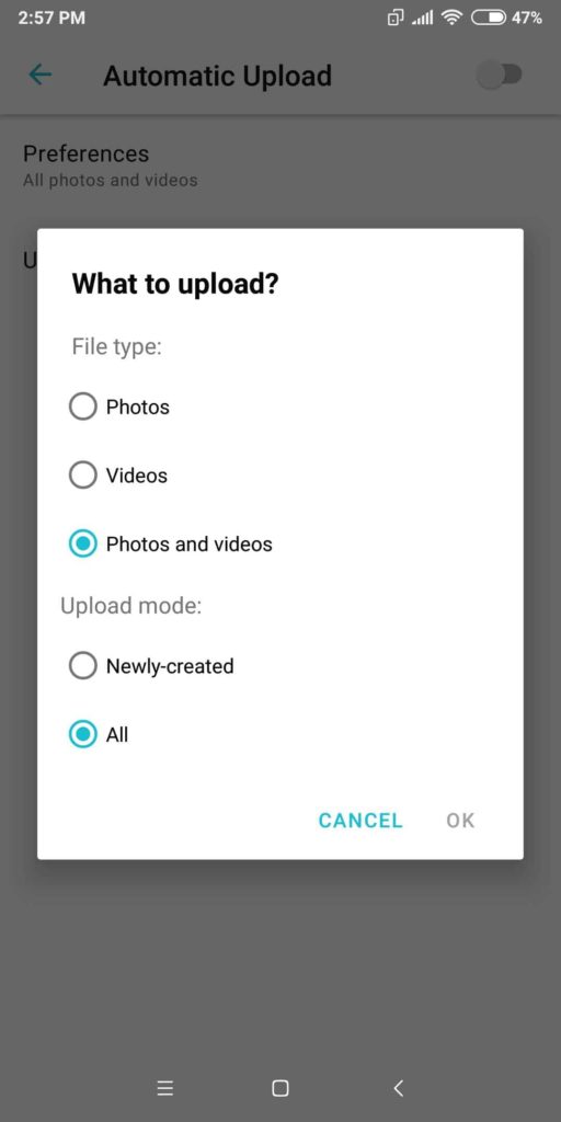 18 pcloud what to upload