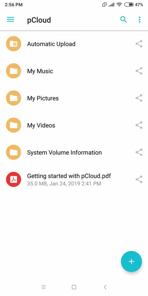 19 pcloud files