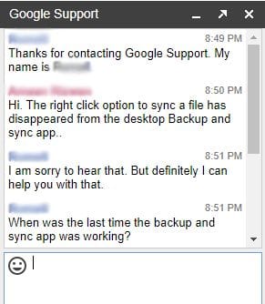 24 Google Drive Support CHAT B
