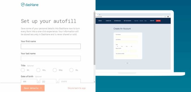5.dashlane Autofill Setup