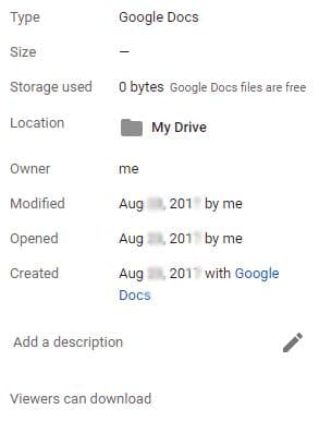 9 Google Drive Meta Deta