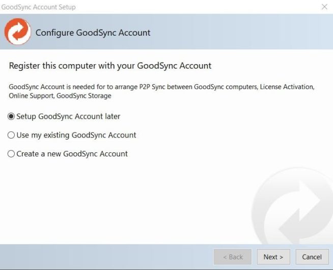 1 GoodSync Review Installation