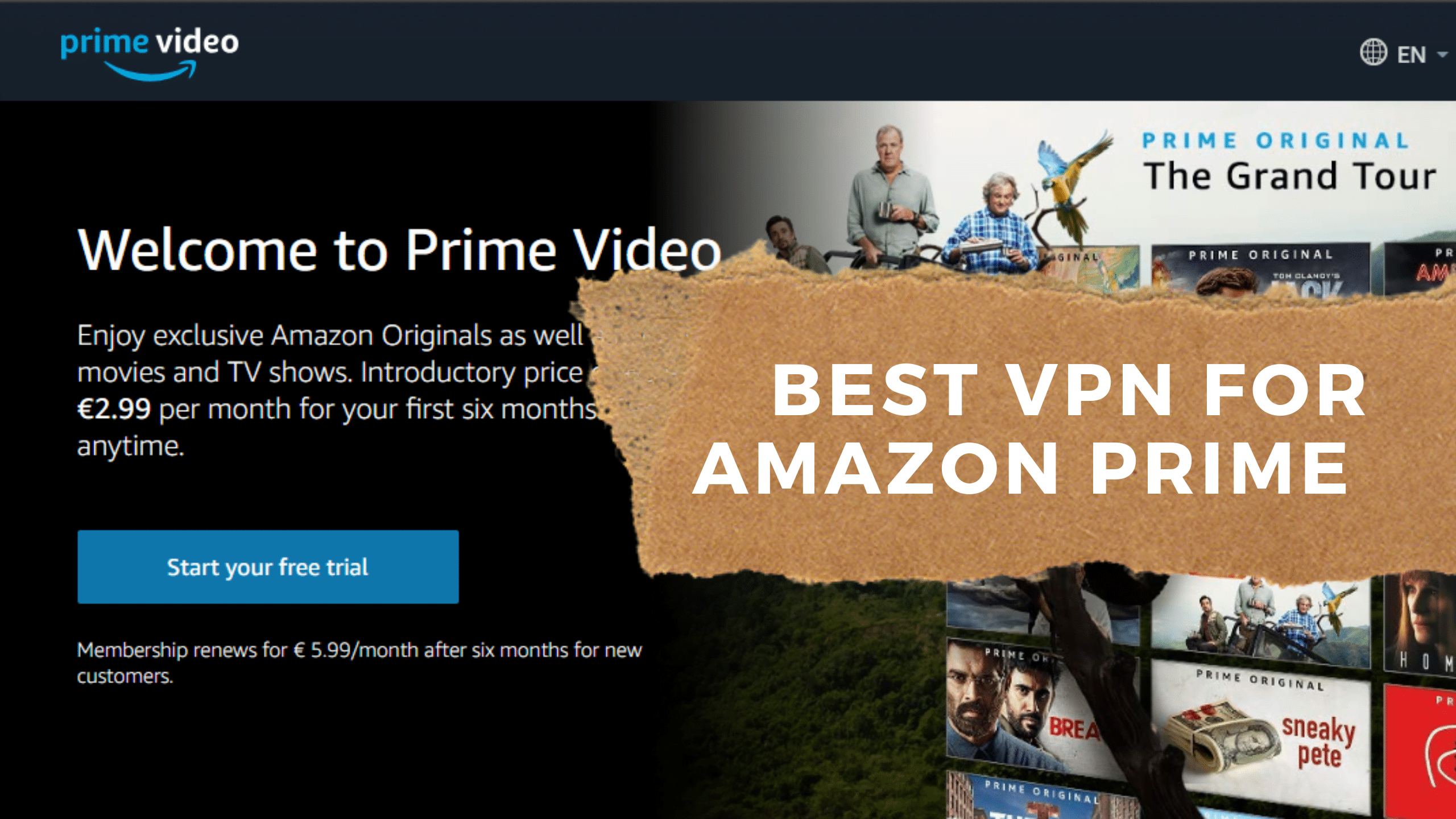 amazon prime video with vpn
