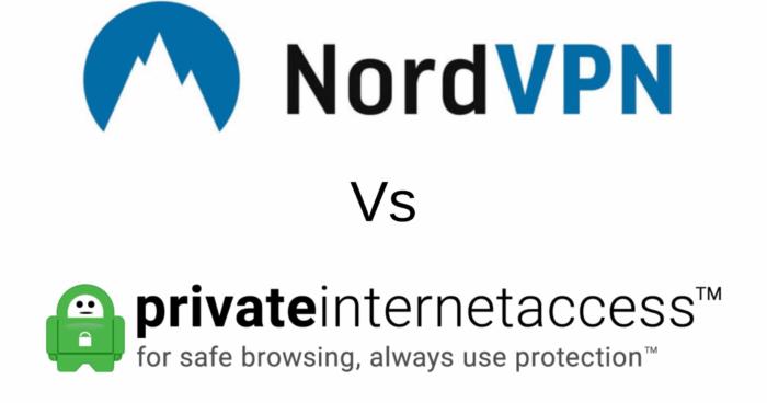 NordVPN vs PIA