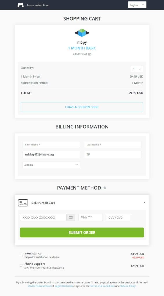 05 mspy create account payment