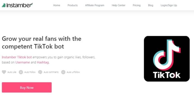 Instambler Tiktok bot for fans