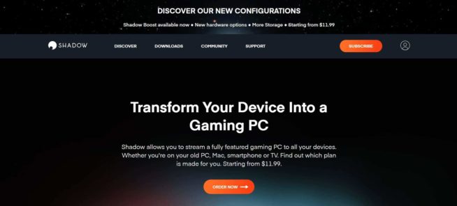 Shadow cloud gaming service