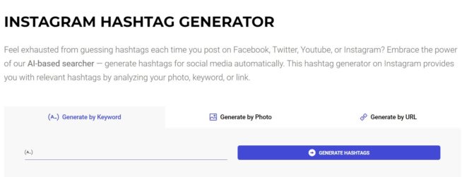 Inflact Hashtag Generator