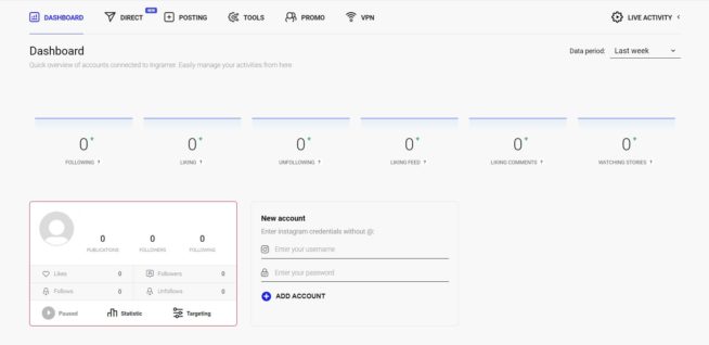 Inflact Dashboard