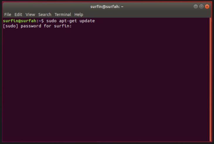4.1 .SurfShark Ubuntu Terminal