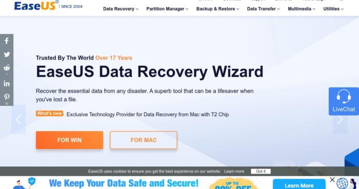 easeus data recovery wizard